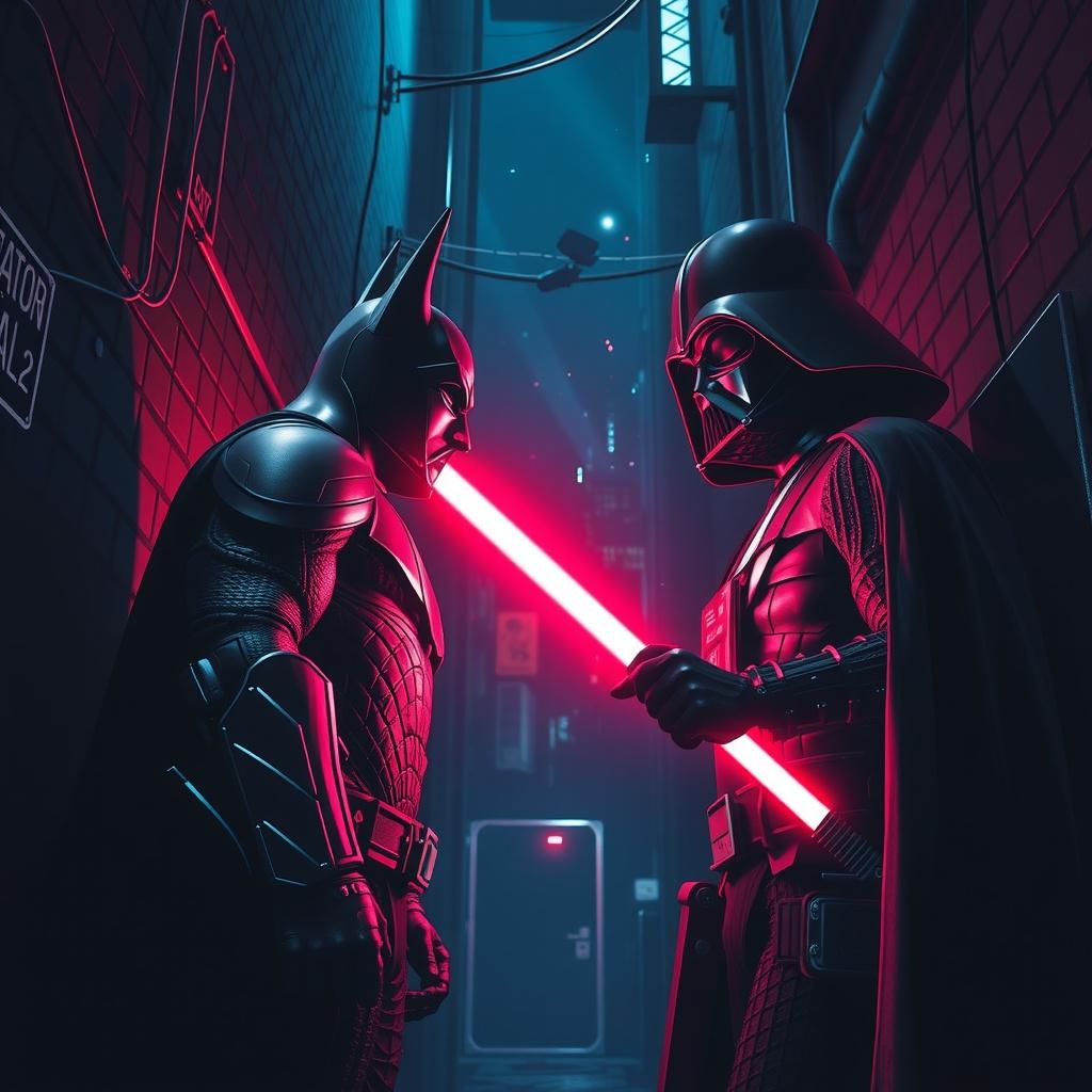 The Dark Knight versus the Sith Lord