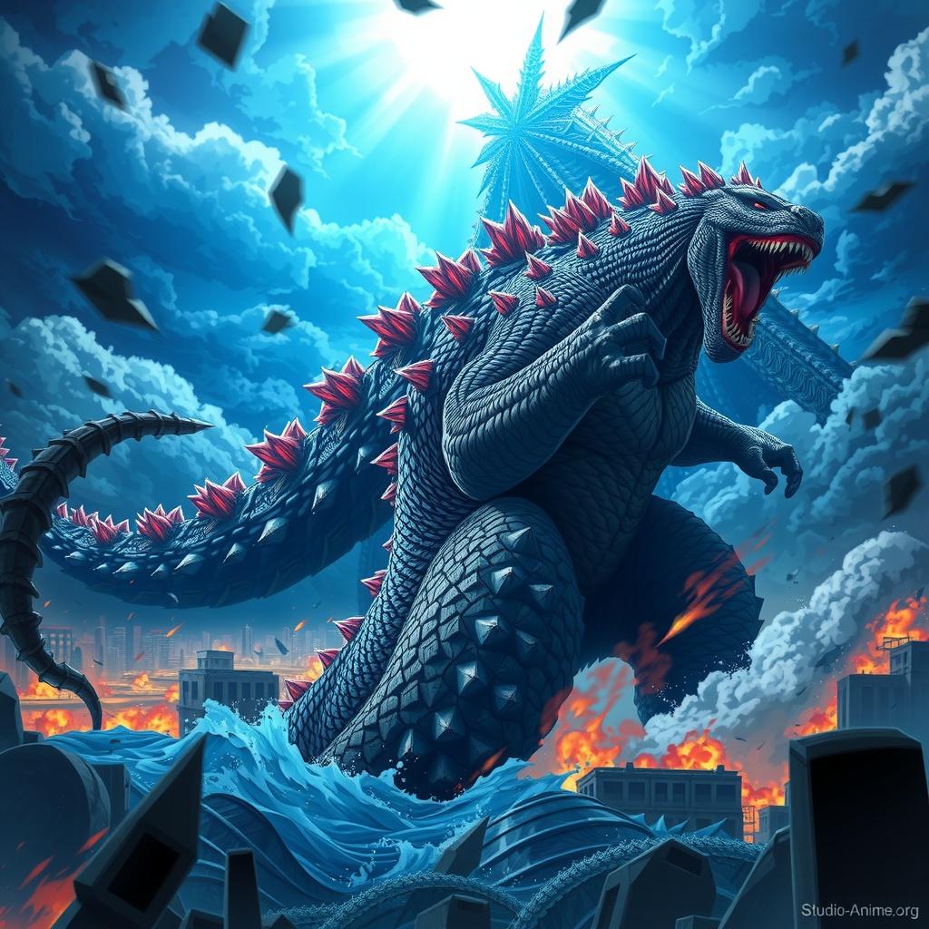 Mega Titan vs Godzilla