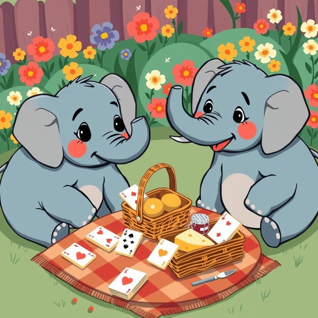 The Elephants' Picnic Adventure