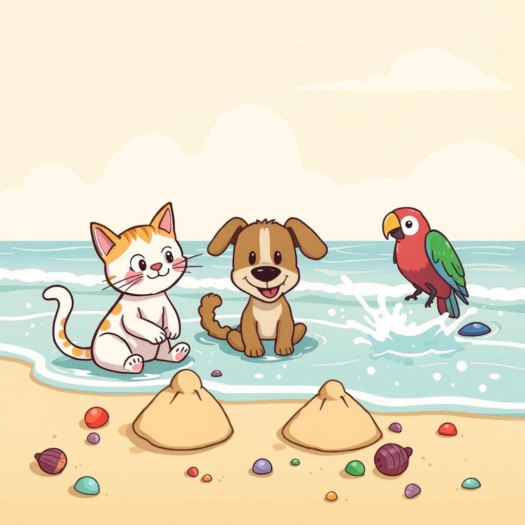 Whiskers' Day at the Beach