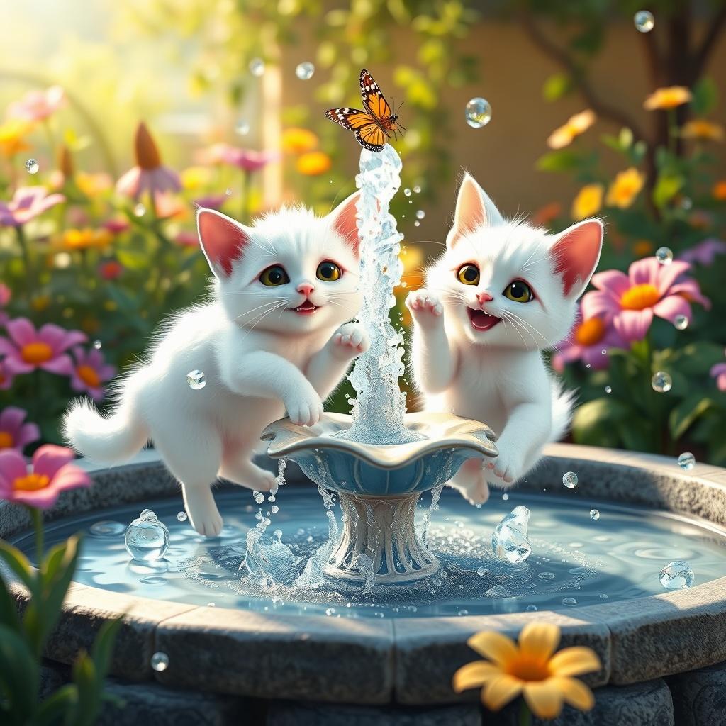 The Playful Paws in the Garden