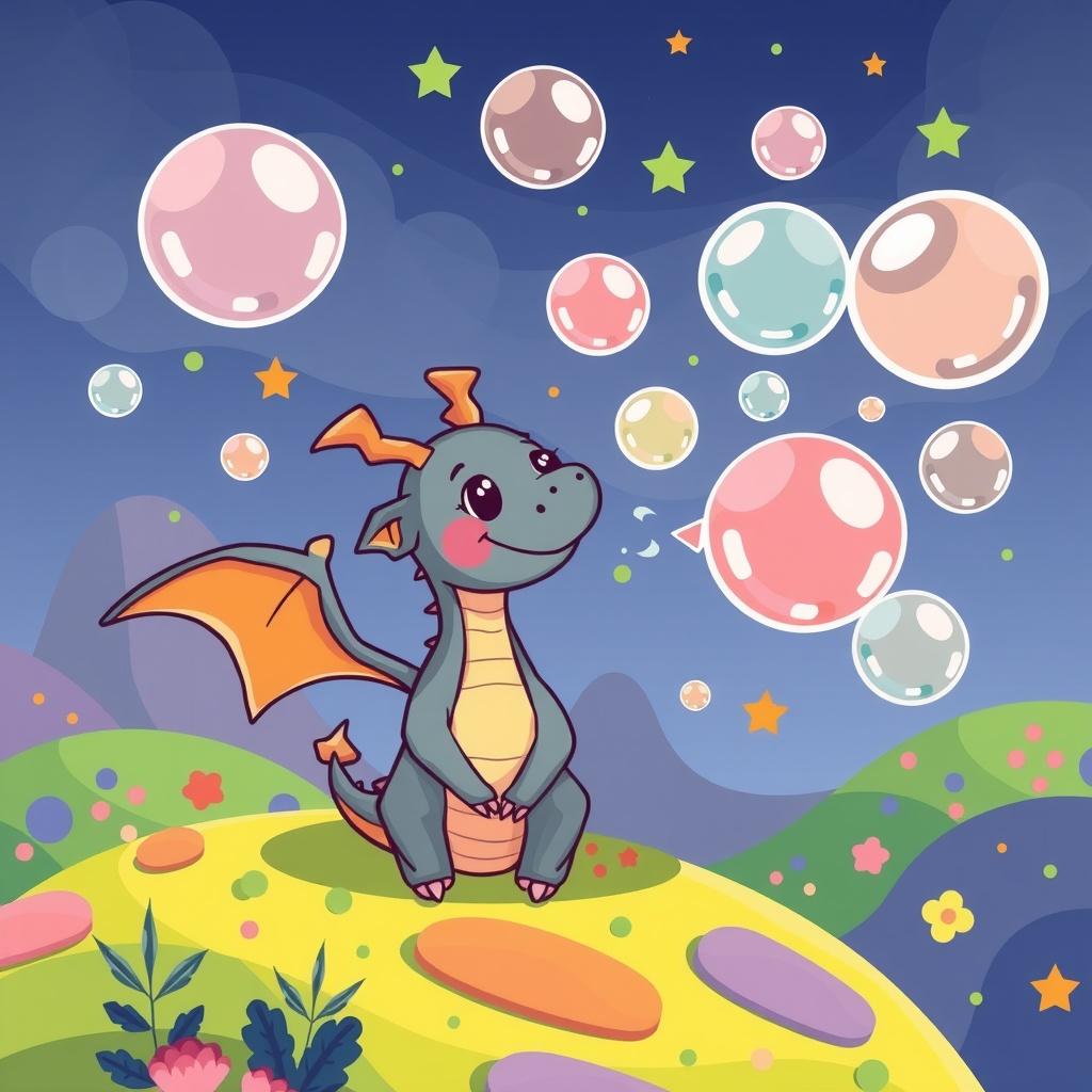 The Tiny Dragon’s Magical Bubbles