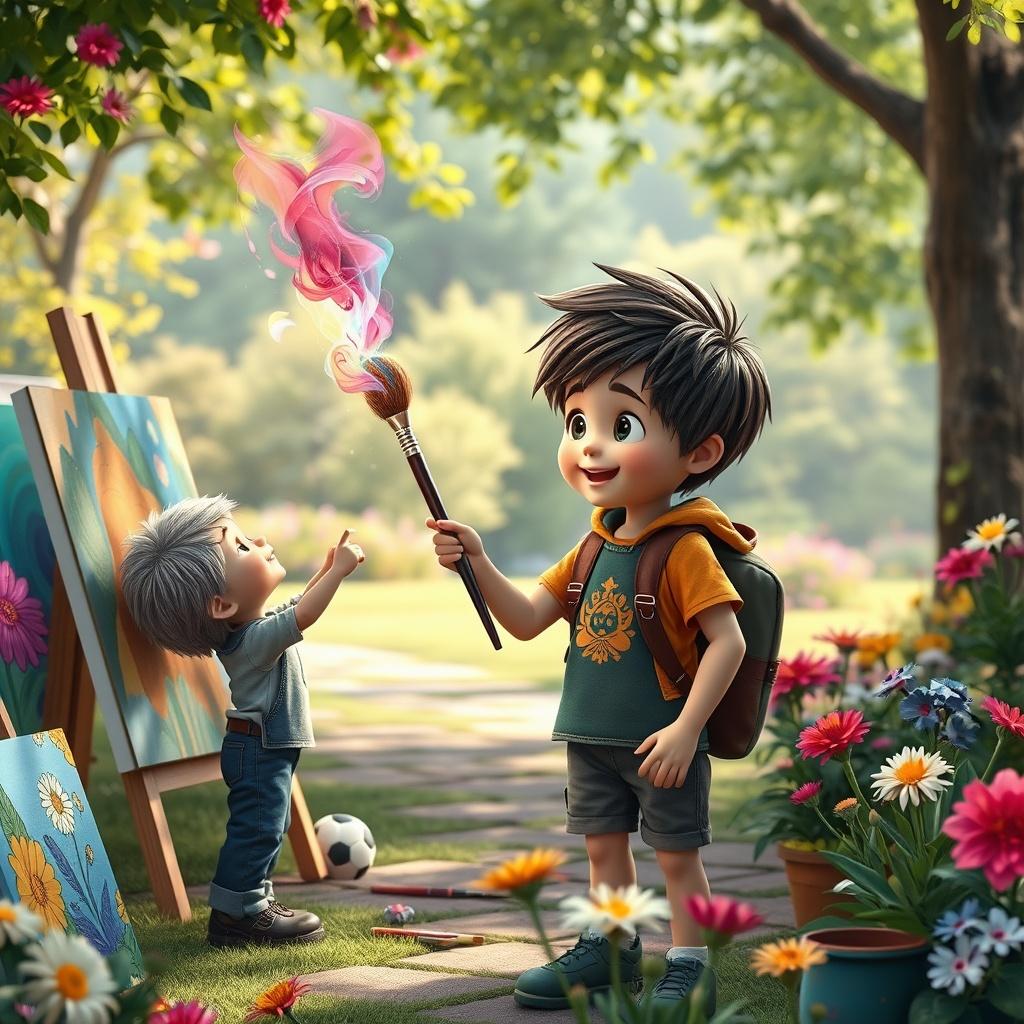 Timmy and the Magical Paintbrush