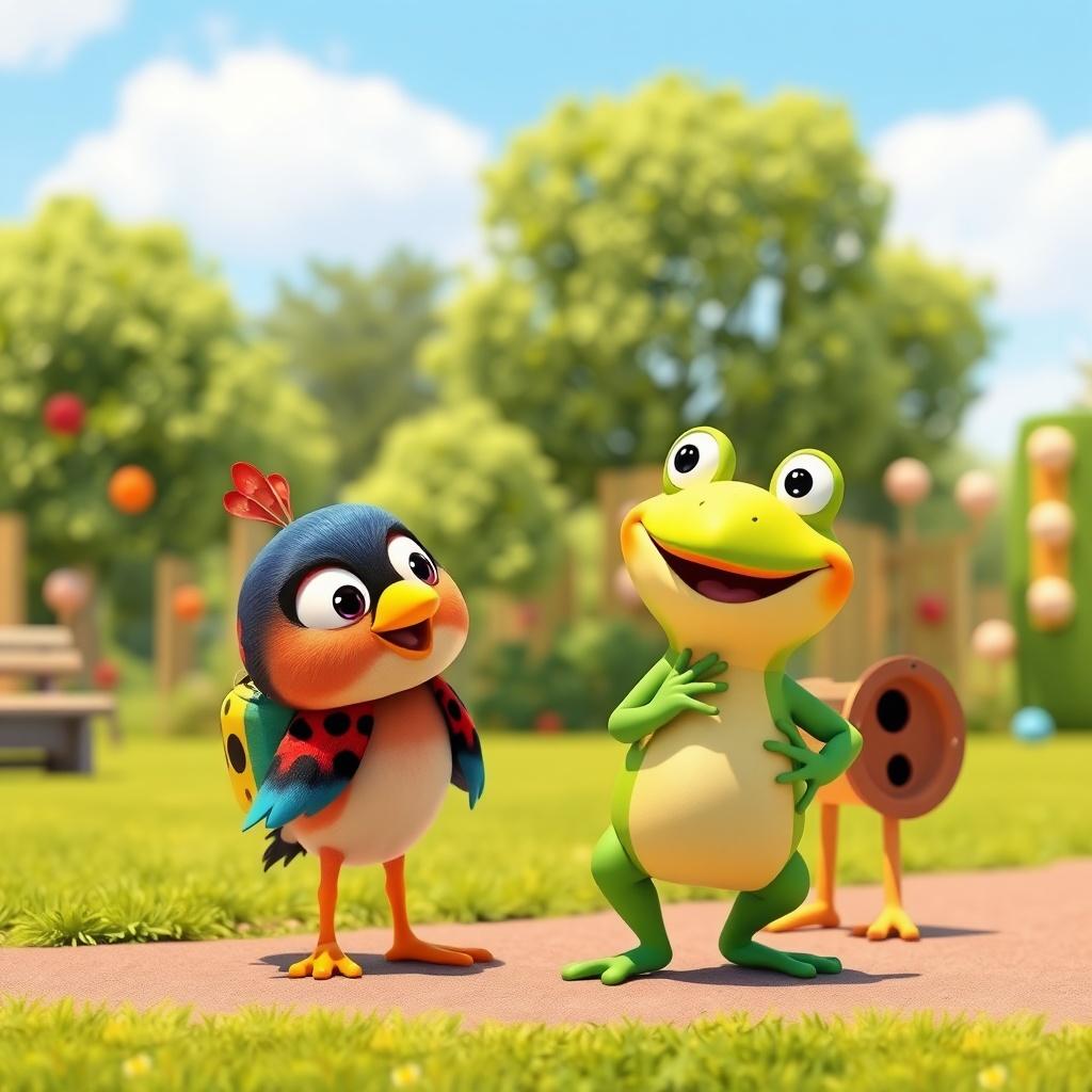 The Baby Bird's First Day at School