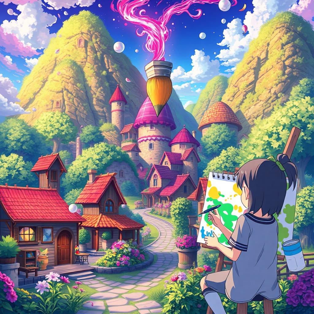 The Girl with the Magical Paintbrush