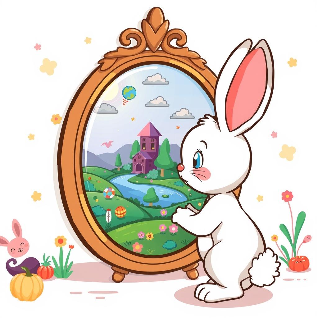 The Mirror World of the Young Bunny