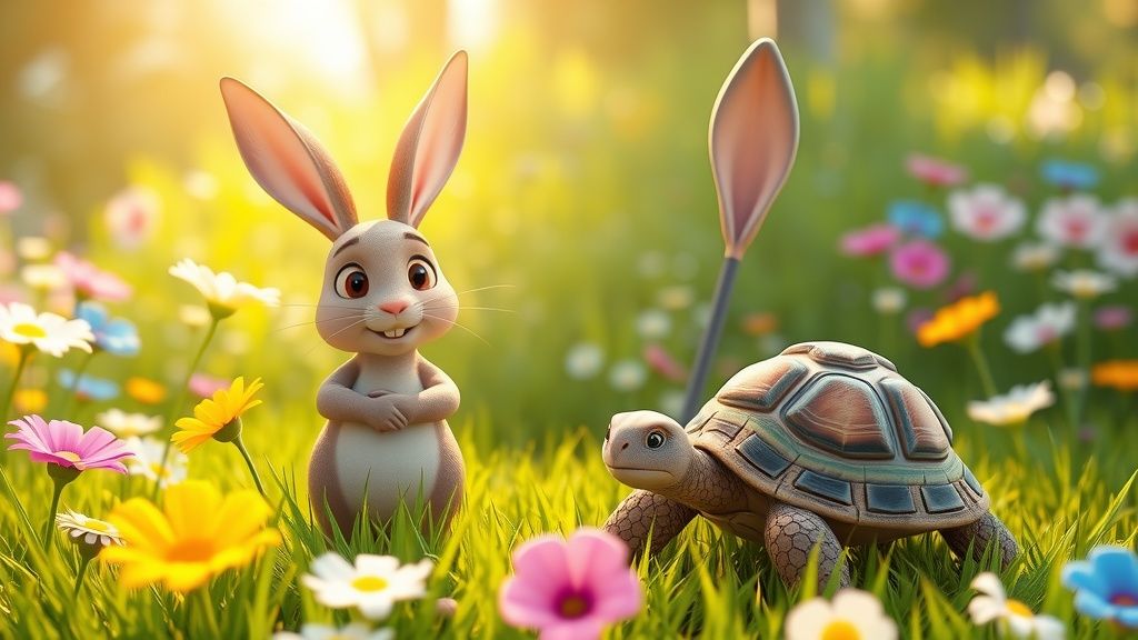The Turtle and the Friendly Rabbit Bunny | Story.com