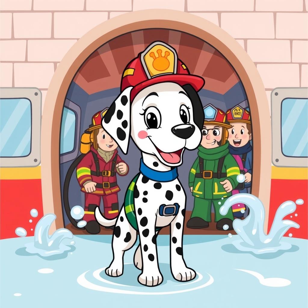 Piper the Dalmatian Fire Rescue Dog