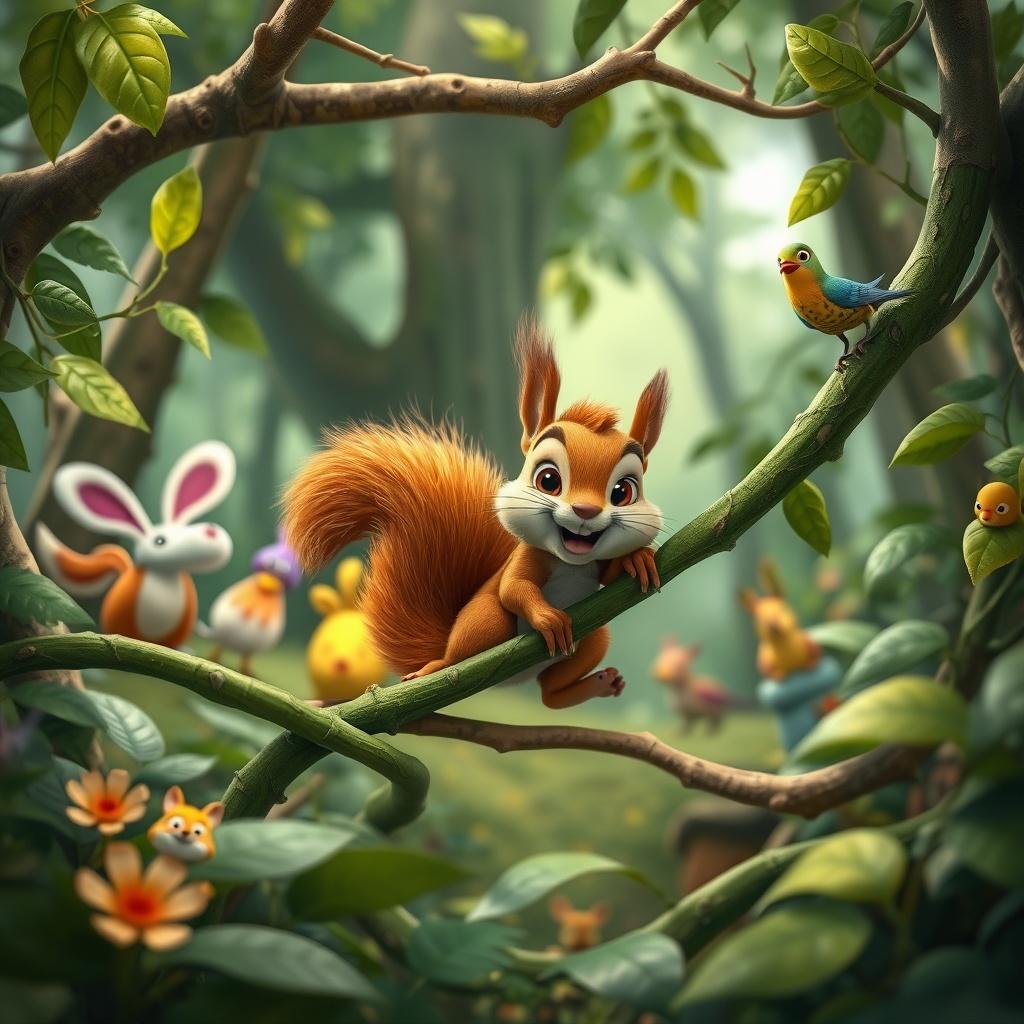 The Brave Little Squirrel