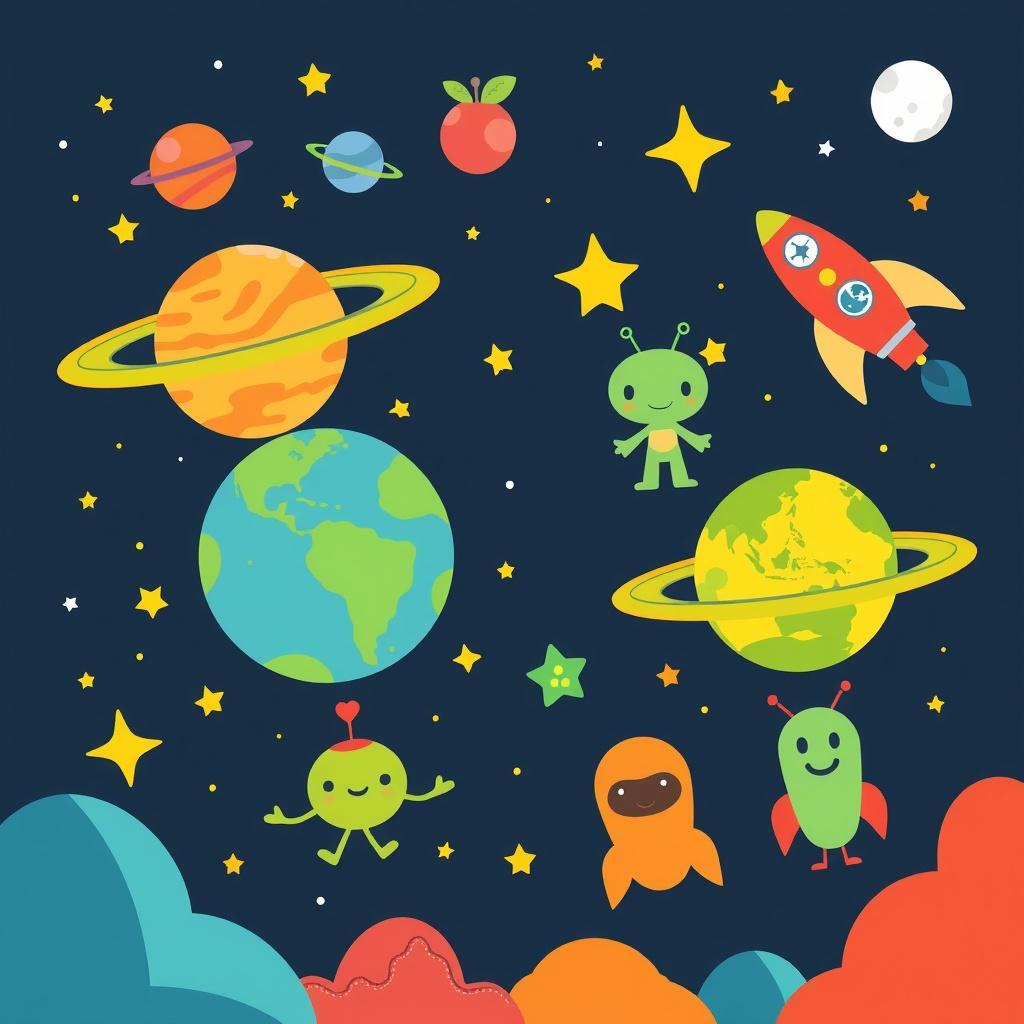Space Coloring Book Adventure