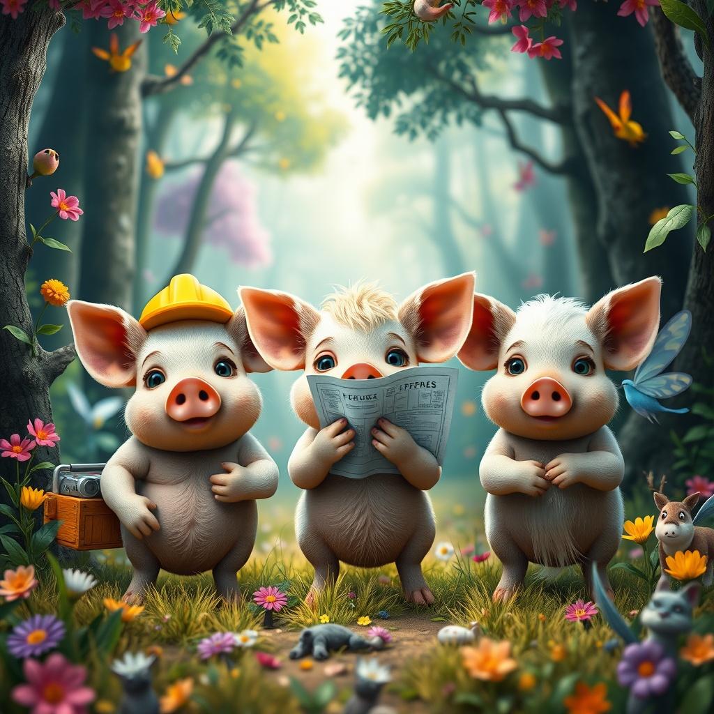 The Clever Wolf and the Three Little Pigs