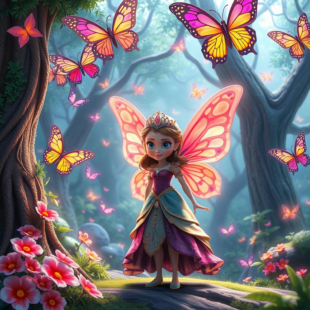 The Princess and Her Butterflies