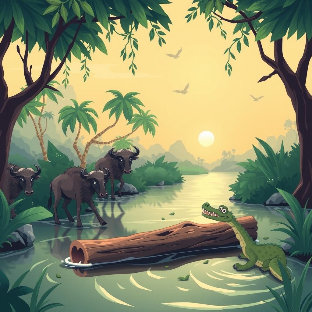The Animated Debate on the Misty River