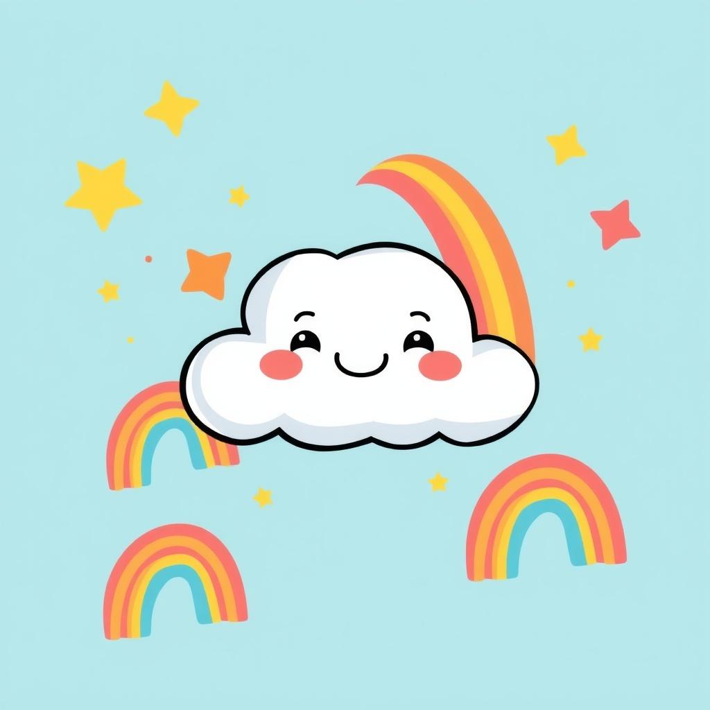 The Little Cloud Who Found Its Shine: A Journey Through the Sky