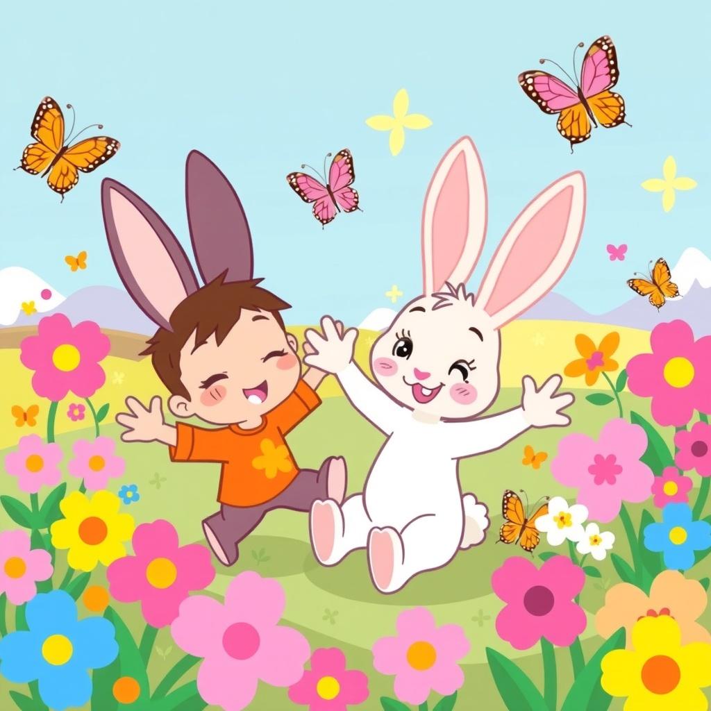 Benny and Bunny's Colorful Day in Springland