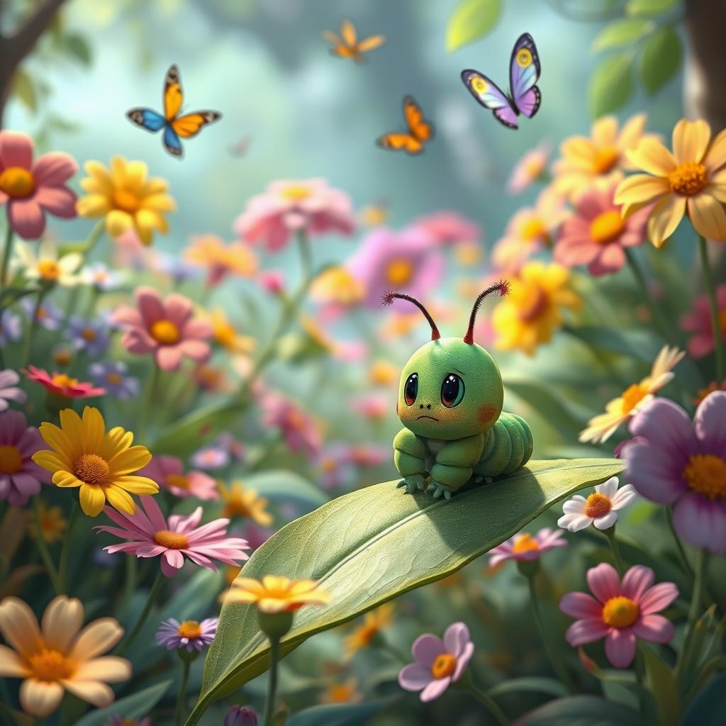 The Sad Caterpillar's Journey