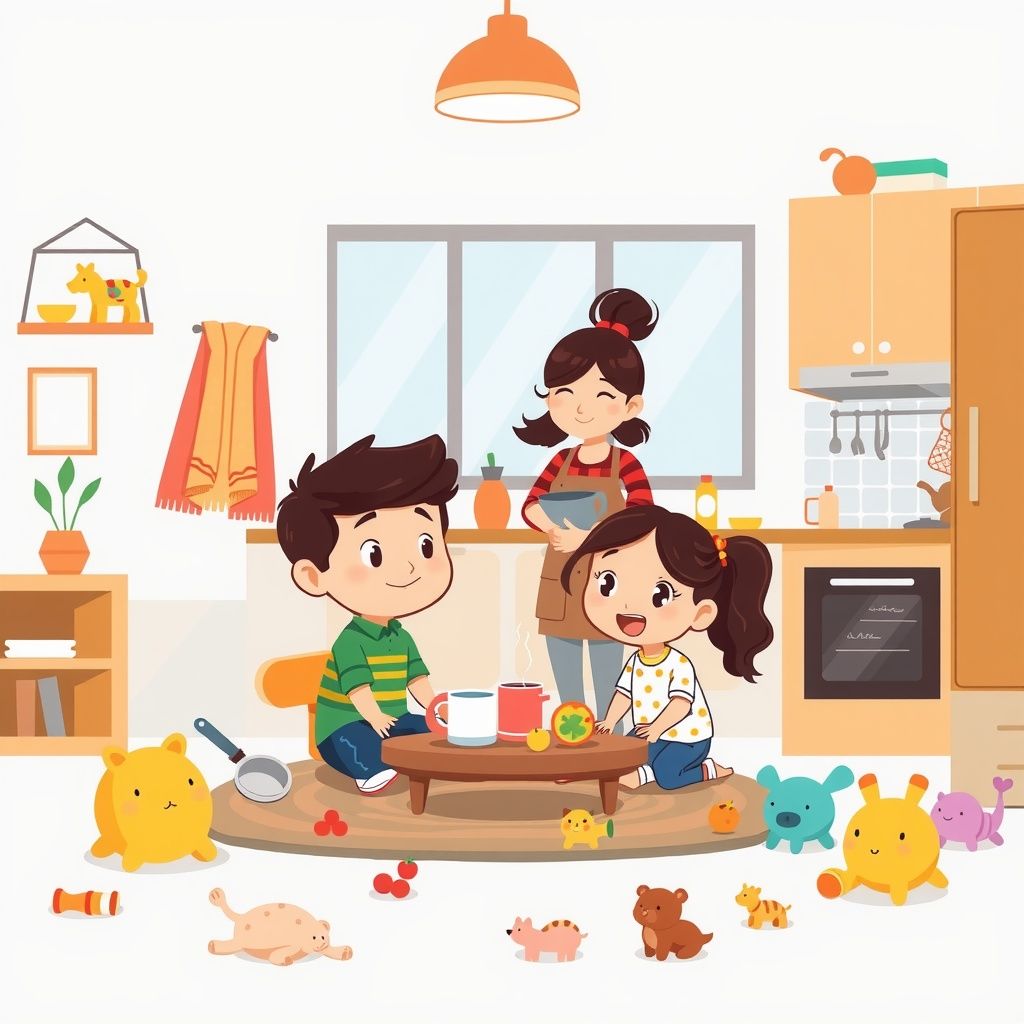 Hariz and Mira's Super Safe Day at Home