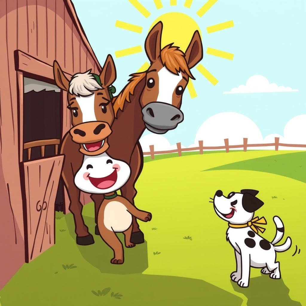 Nipper and April's Playful Adventure