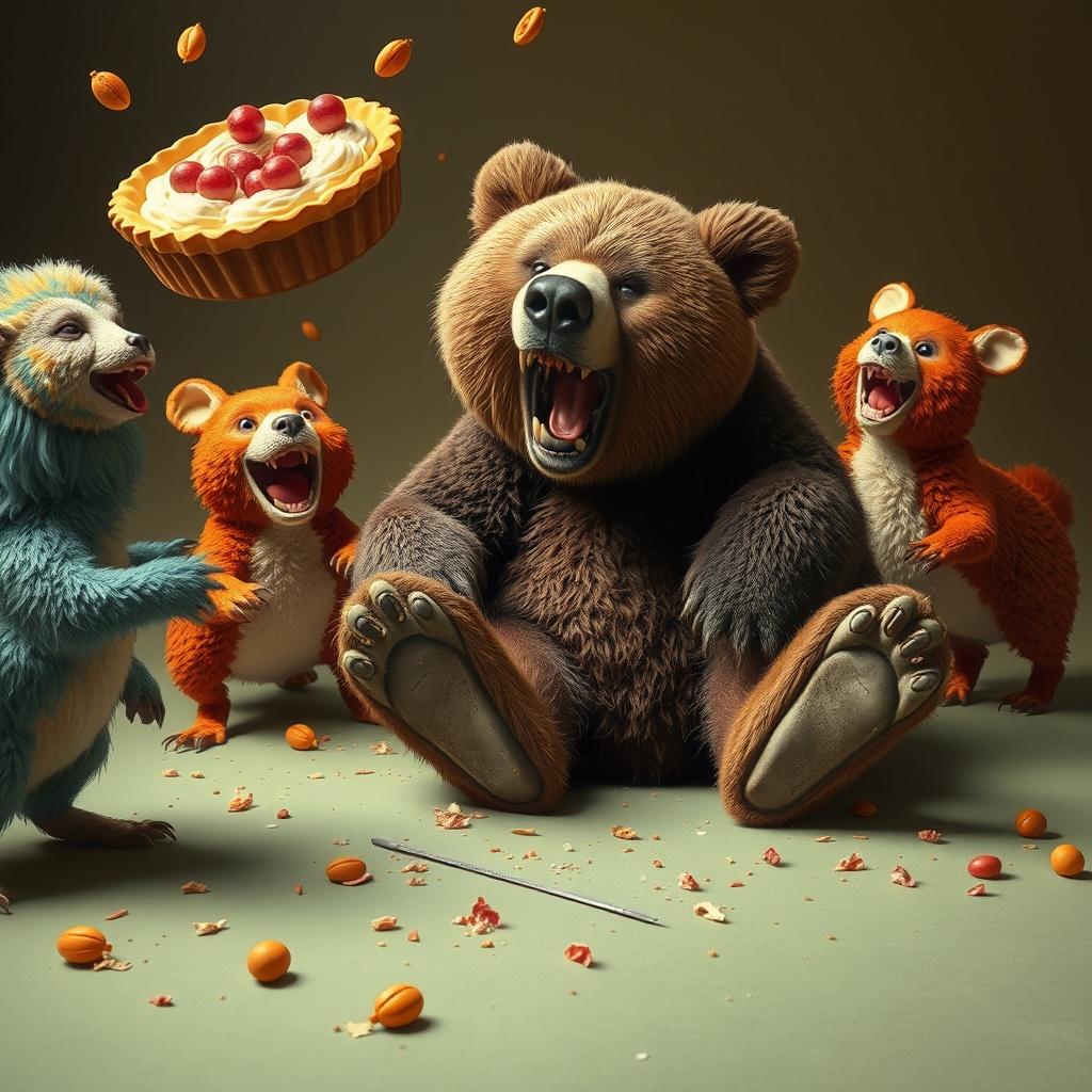 The Clumsy Bear's Big Day