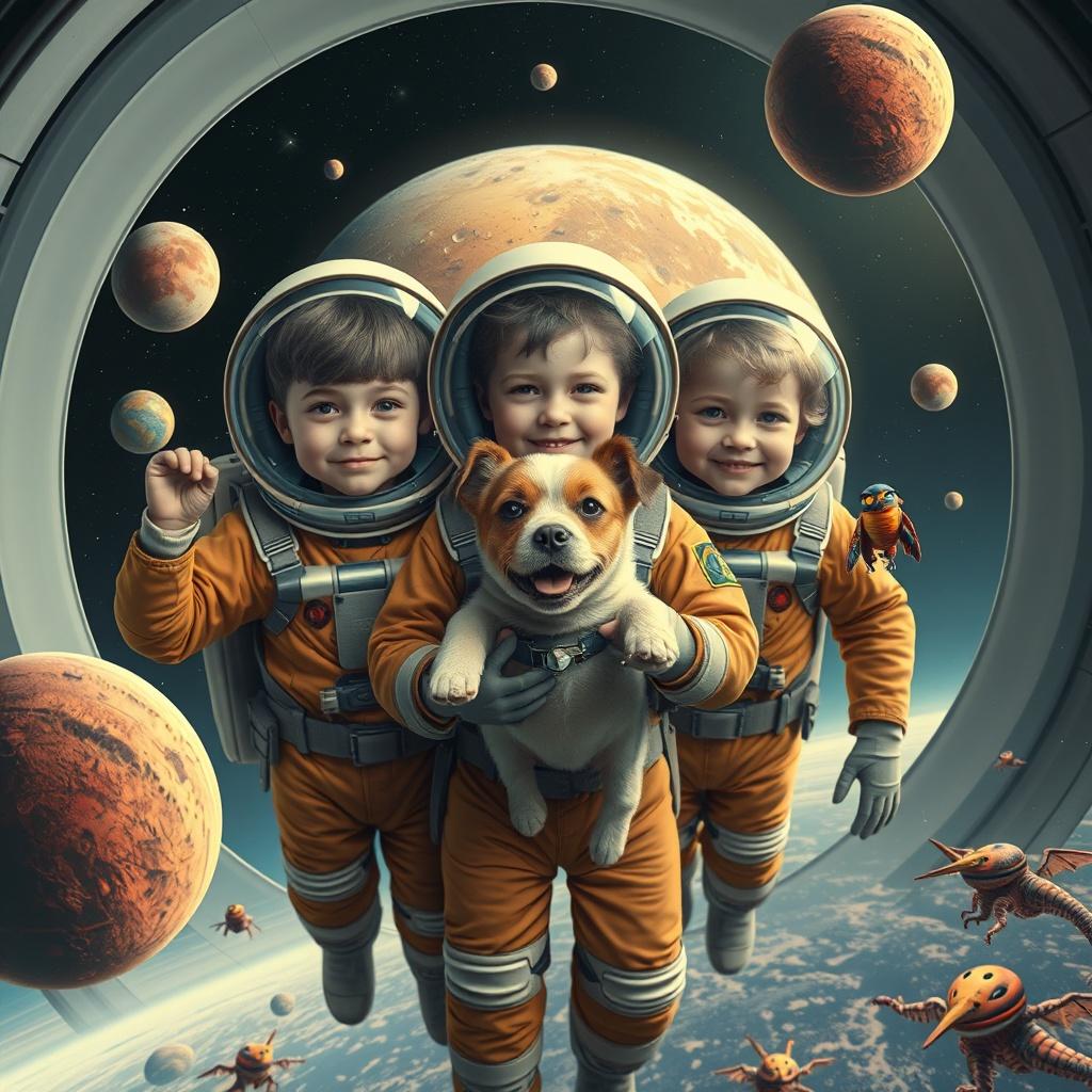 The Galactic Adventure of Ryan, Emberly, Lily Ann, and Nala