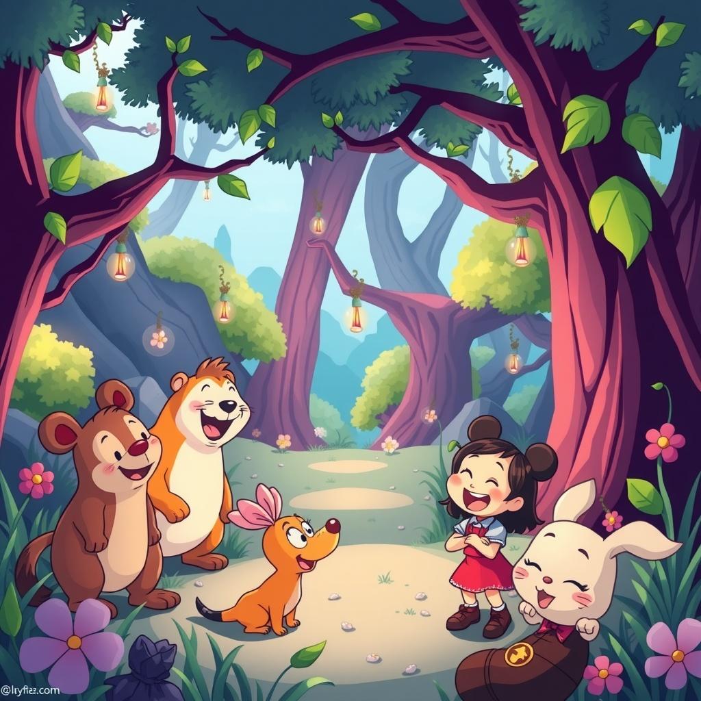 Magical Adventure in Enchanted Town