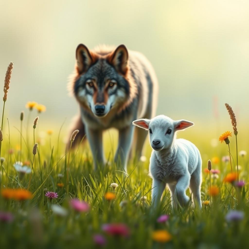 The Clever Lamb and the Cunning Wolf