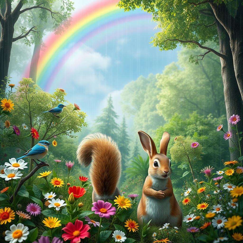 The Little Blue Bird and the Rainbow