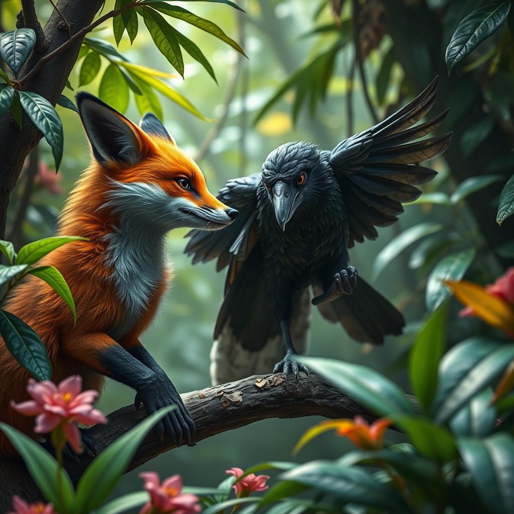 The Clever Fox and the Foolish Crow