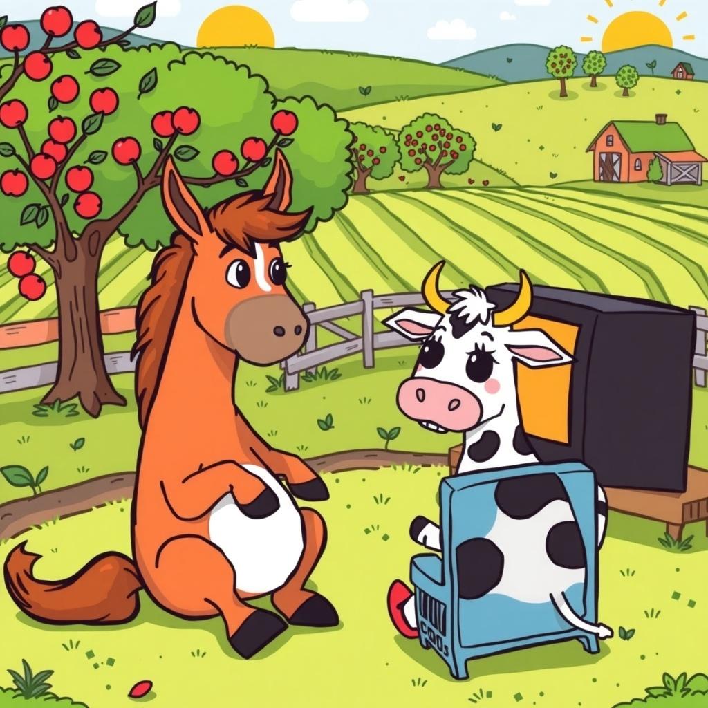 Zeke the Movie-Loving Horse