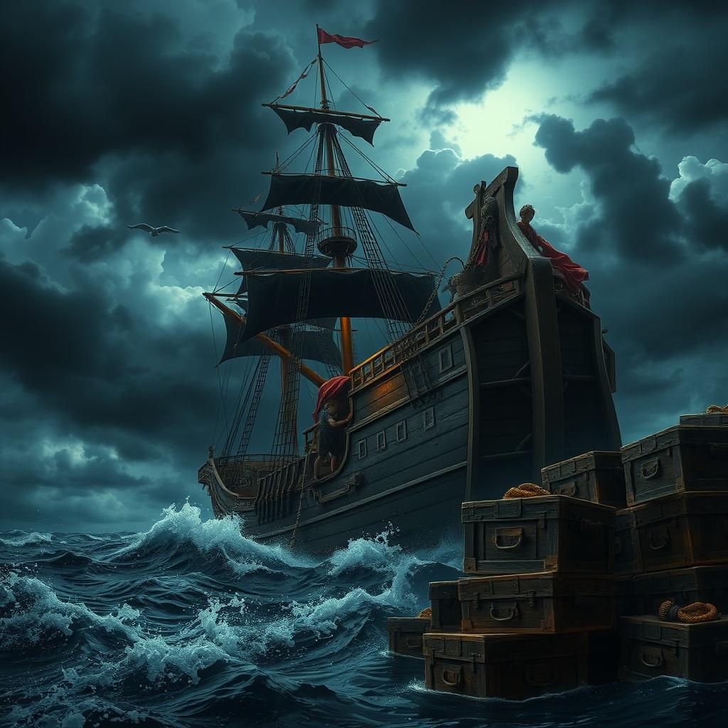 The Boy and the Pirate Ship