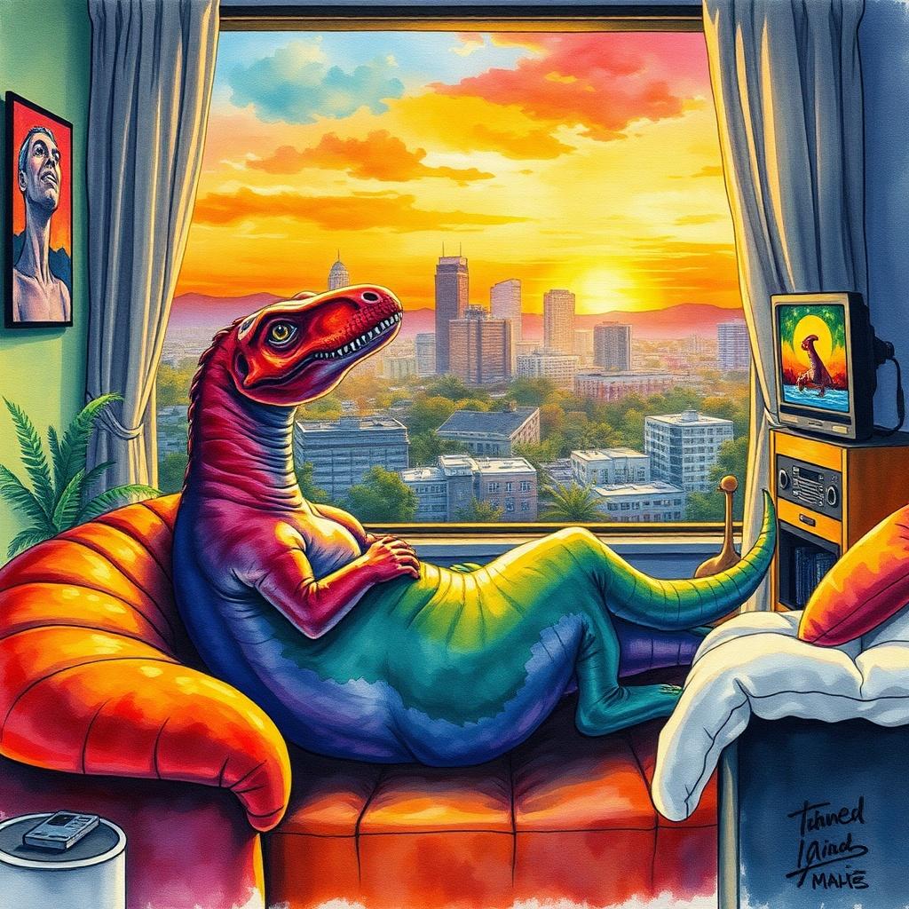 The Dinosaur's Evening
