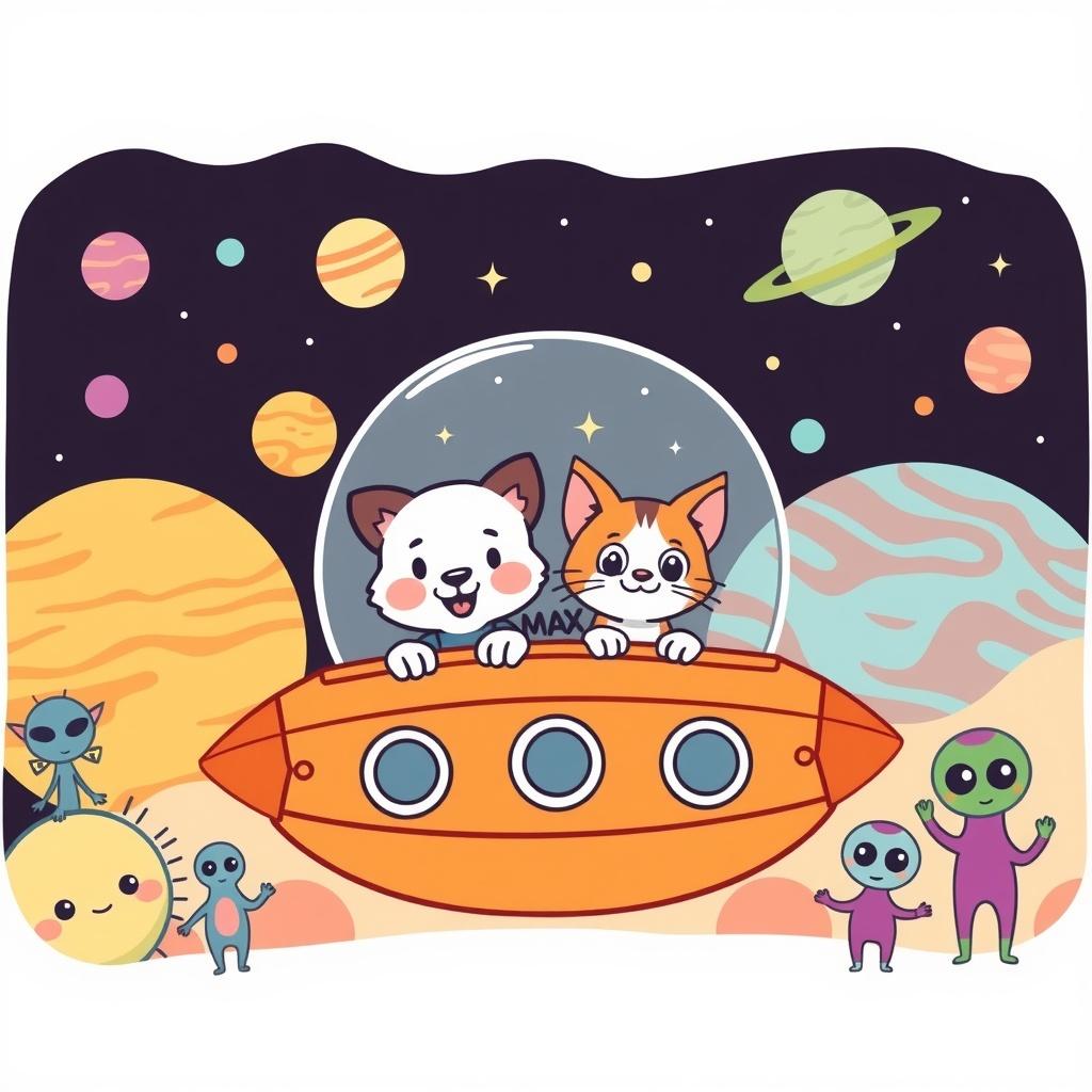 The Cosmic Adventure of Max and Mittens
