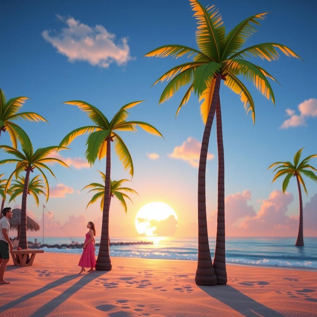 Journey Through Palm Trees