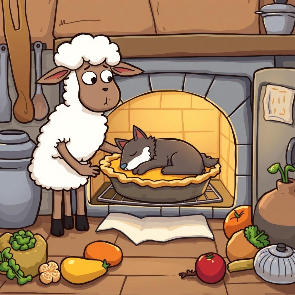 The Curious Ewe and the Wolf Pie