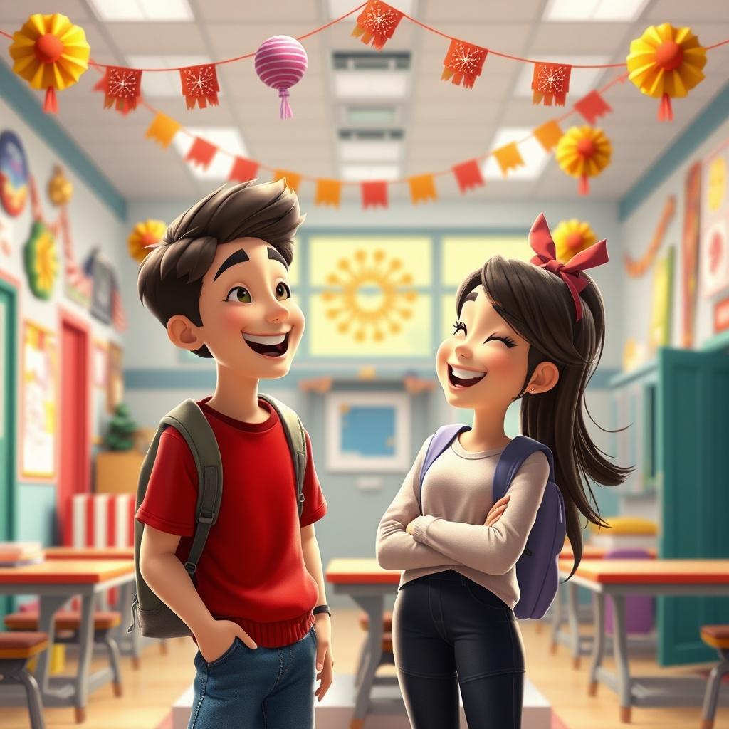 School Days of Riya and Arjun