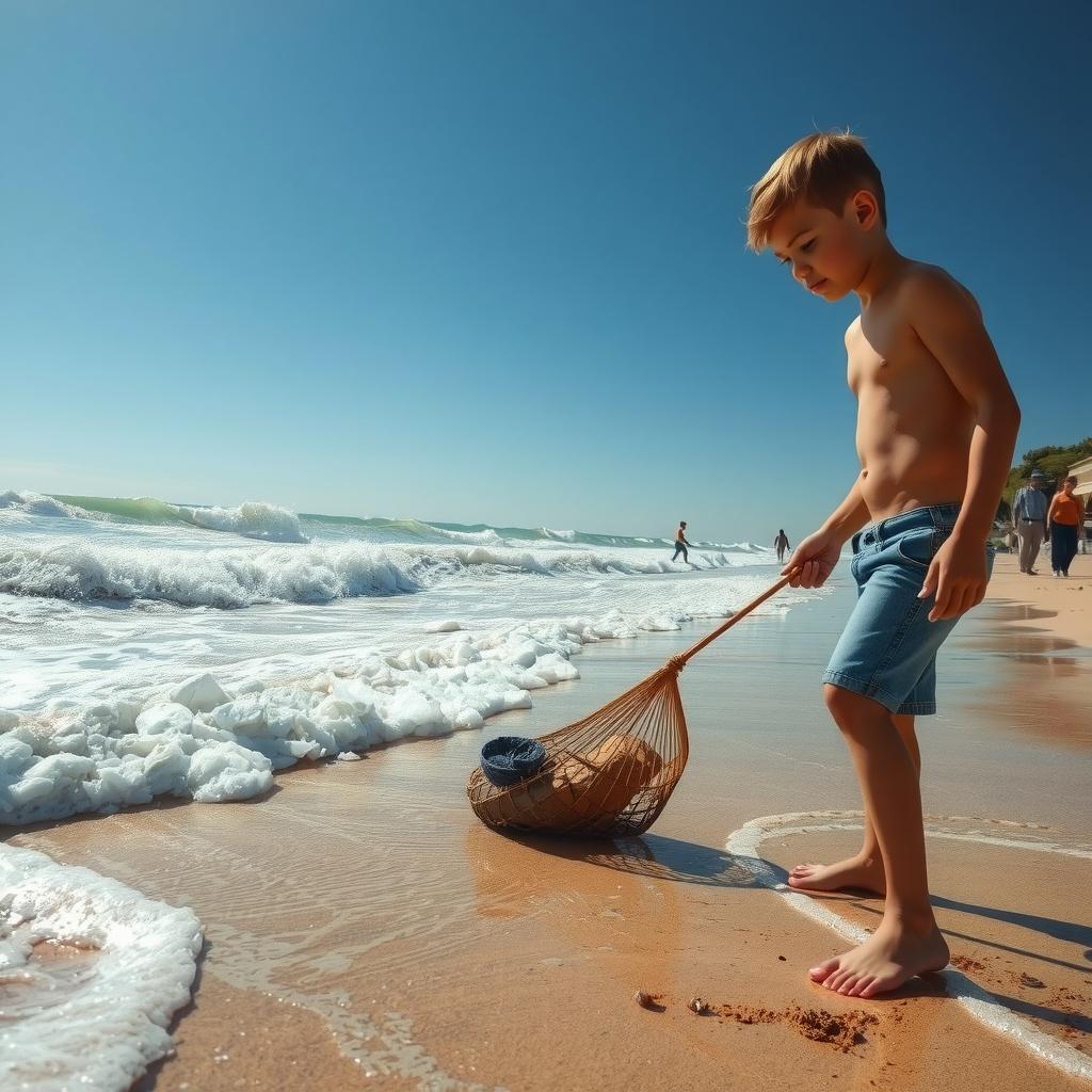 Saving Planet Earth: Justin goes to the beach