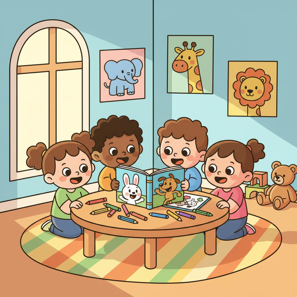 The Magical Coloring Book of Cute Animals