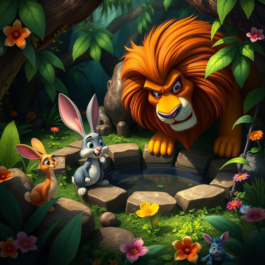 The Cunning Rabbit and the Ruthless Lion