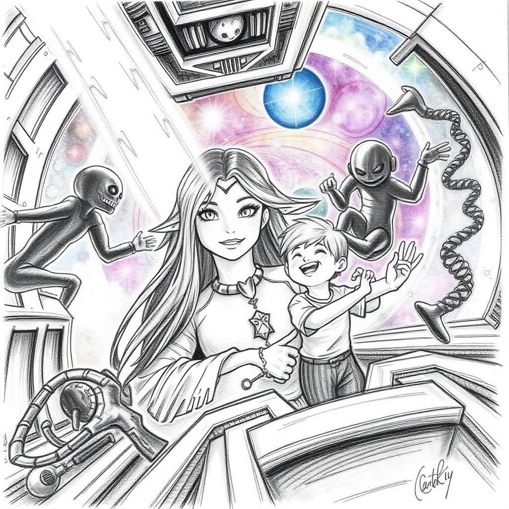 The Cosmic Journey of Ava and Tom