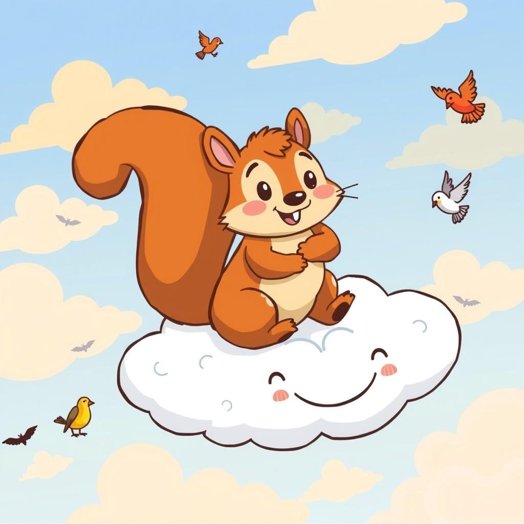 Sammy the Squirrel and the Curious Cloud Voyage