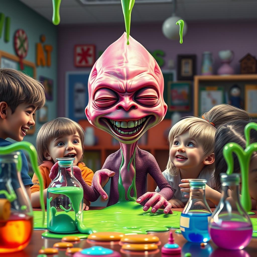 Dink the Alien at School