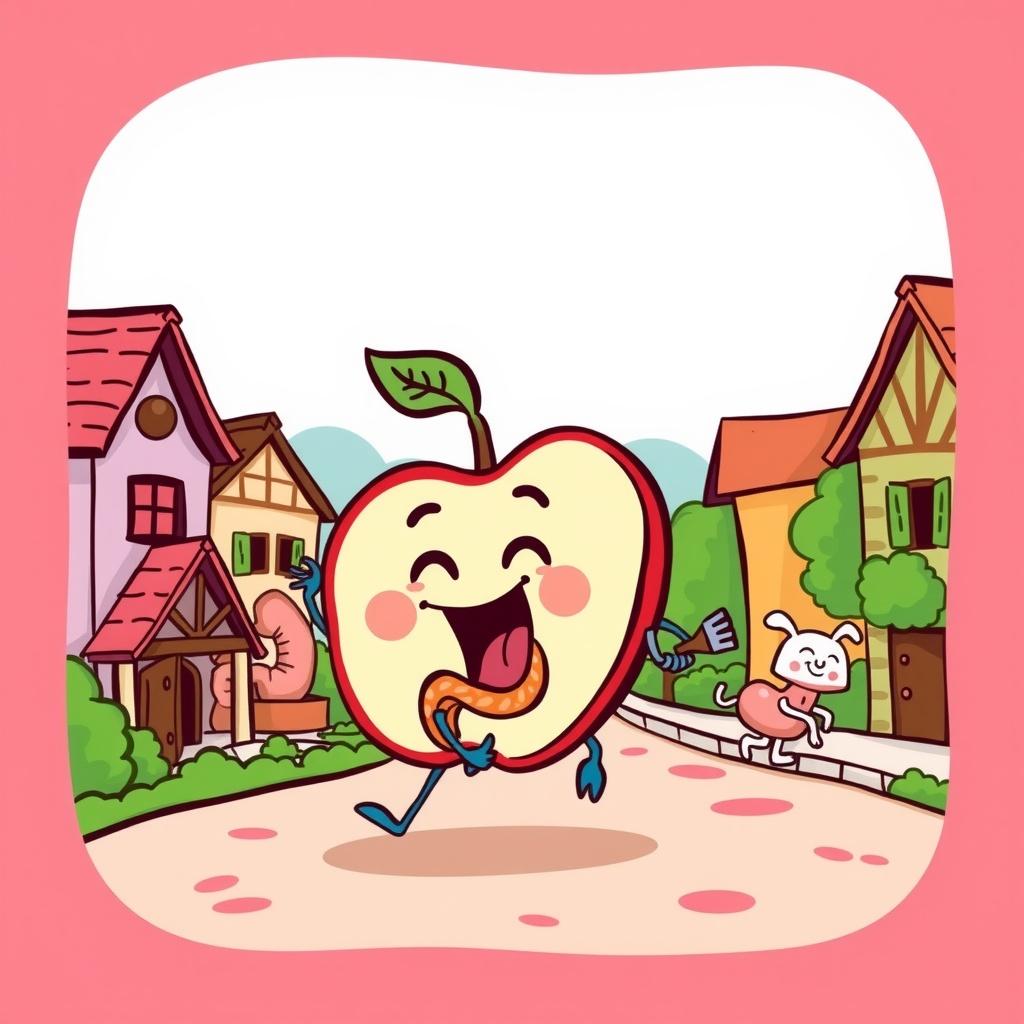The Adventure of Apple Slice in Tummy Town