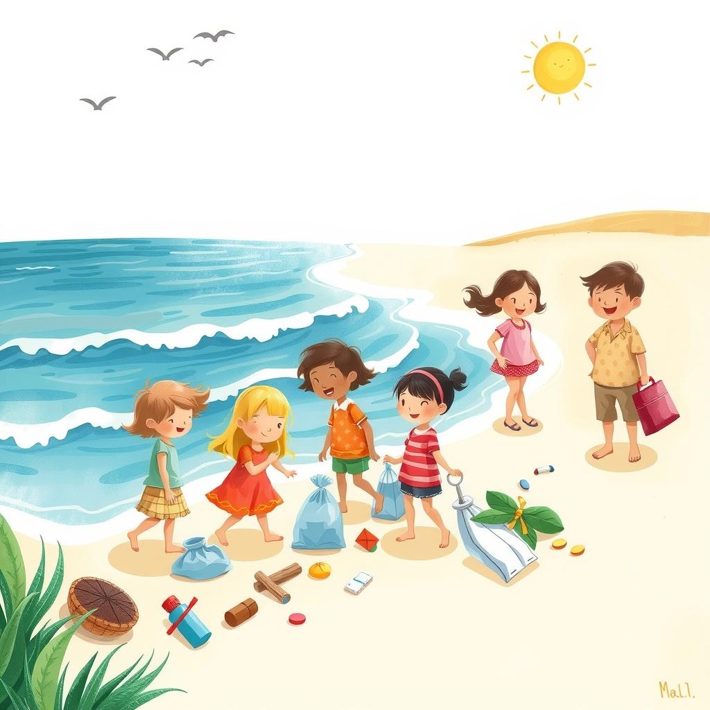 Saving Planet Earth: Justin Wants to Help Clean the Beach