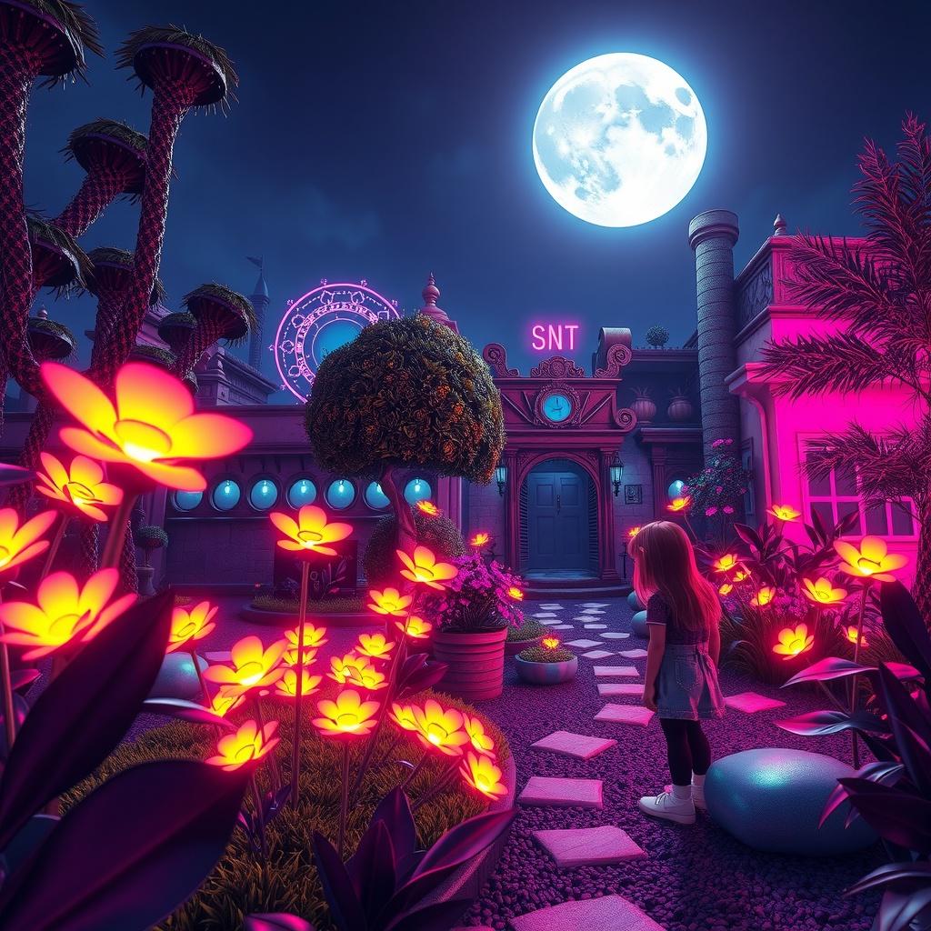 The Enchanted Moonlit Garden
