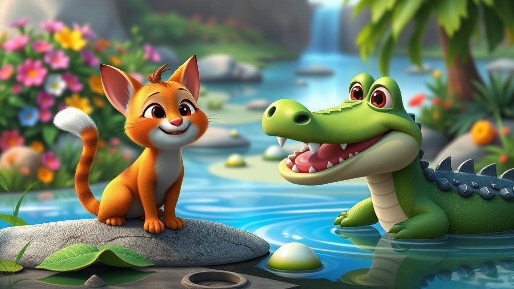 The Cat and the Crocodile Adventure
