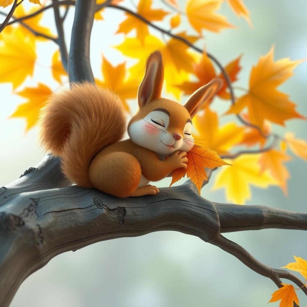 The Sleepy Squirrel’s Forgotten Nuts