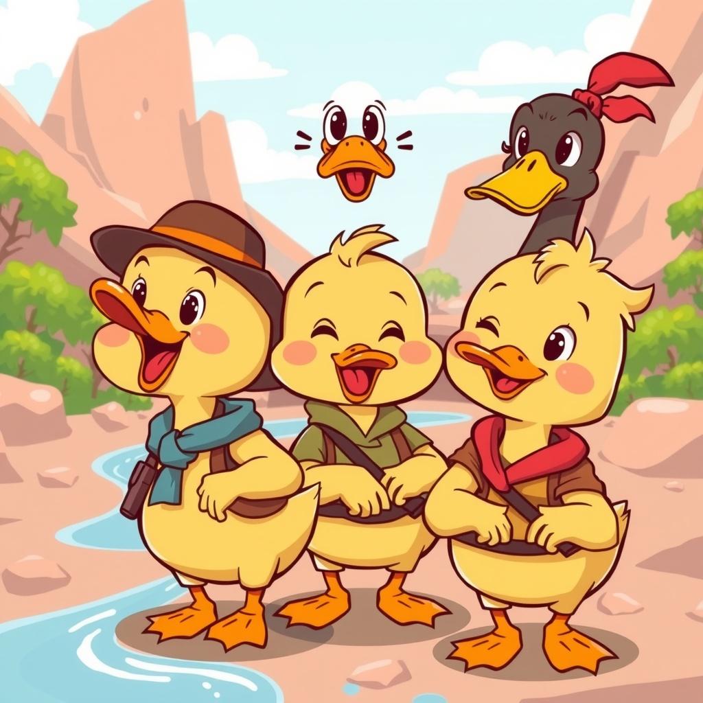 The Adventures of the Three Little Ducks