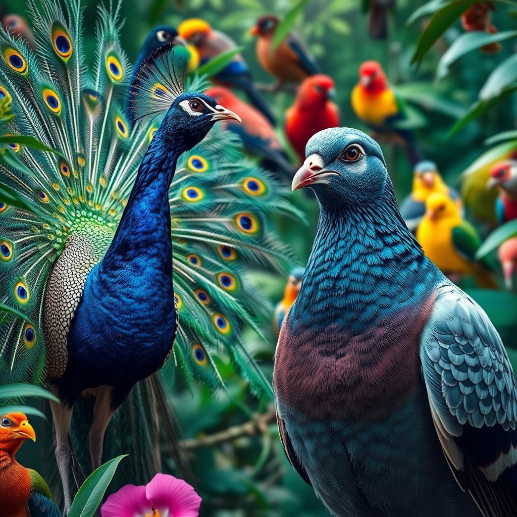 The Pigeon and the Peacock