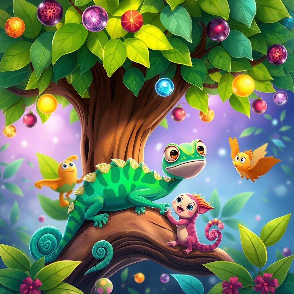The Colorful Adventures Under the Umbrella Tree