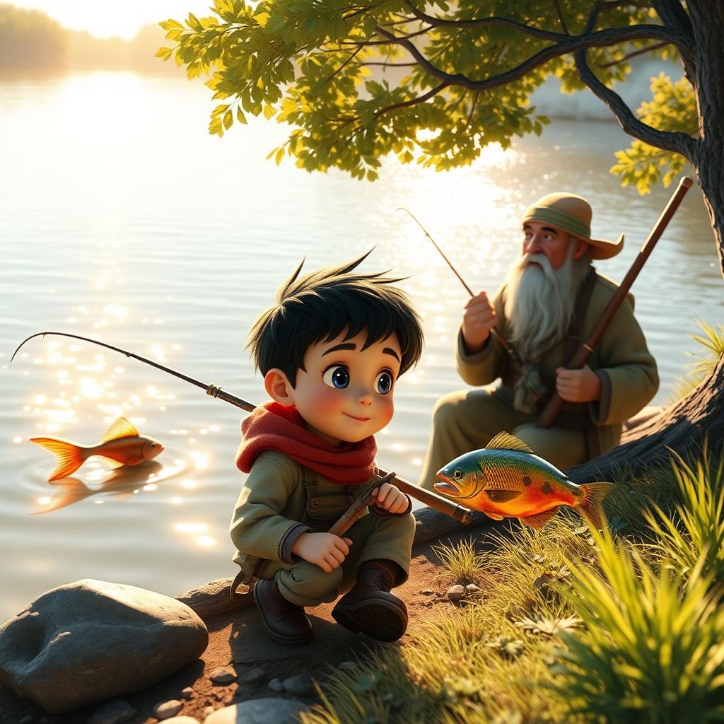 The Little Boy and the Lake's Secrets